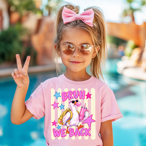 Bruh We Back Kids Shirt, Funny Goose With Backpack Tee, Back To School Shirt 685727