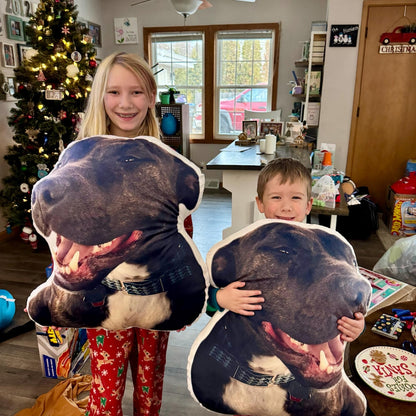 Custom Photo Dog Shaped Pillow | Personalized Dog Portrait Pillow | Memorial Gift For Dog Lovers 685706