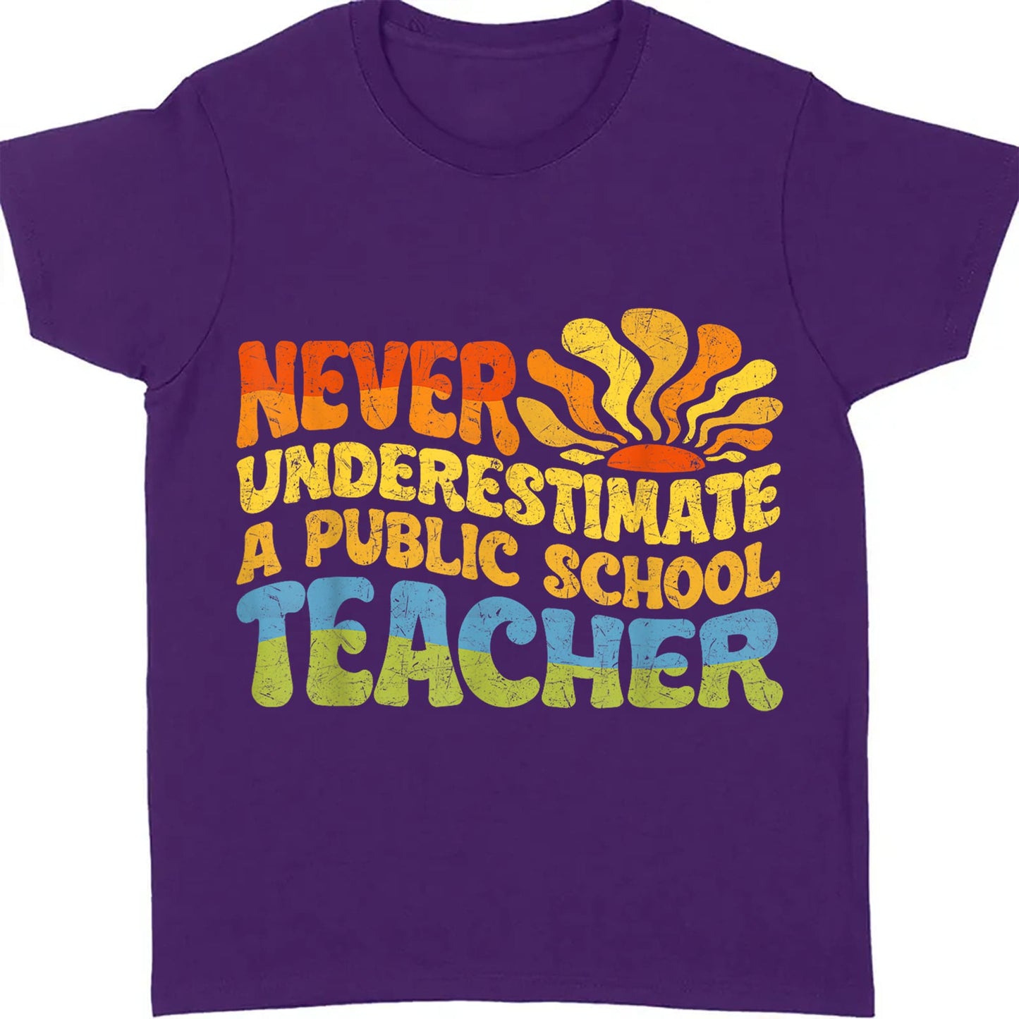 Never Underestimate A Public School Teacher Shirt | Democrat Shirt | Kamala Harris 2024 Shirt Dark T1544 - KH2