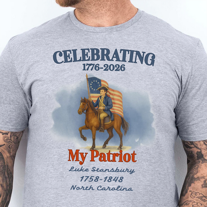 250 Years Of America 1776–2026 Bright Shirt | Personalized Patriot Descendant Gift | Patriotic Shirt 684567