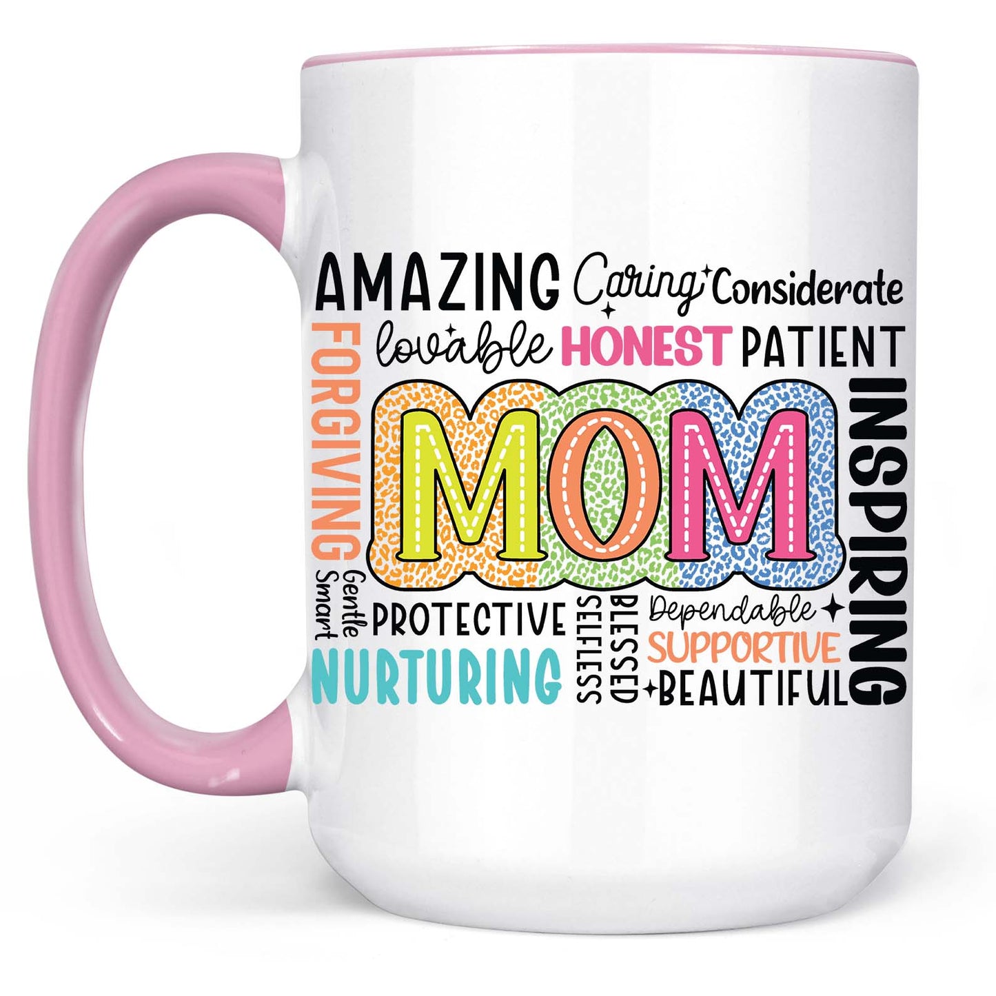 Inspirational Mom Mug - Retro Mom Life Mug, Blessed Mama Quote Gift for Mother's Day, Strong Mom Life Drinkware 682153