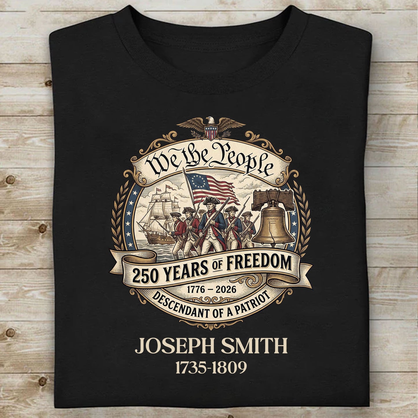 Custom We The People Dark Shirt | Revolutionary War Ancestor Tee, Patriotic Tee 684480