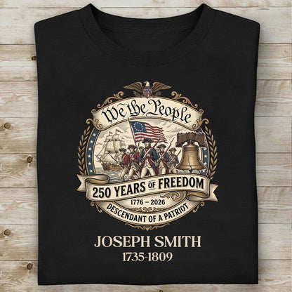 Custom We The People Dark Shirt | Revolutionary War Ancestor Tee, Patriotic Tee 684480
