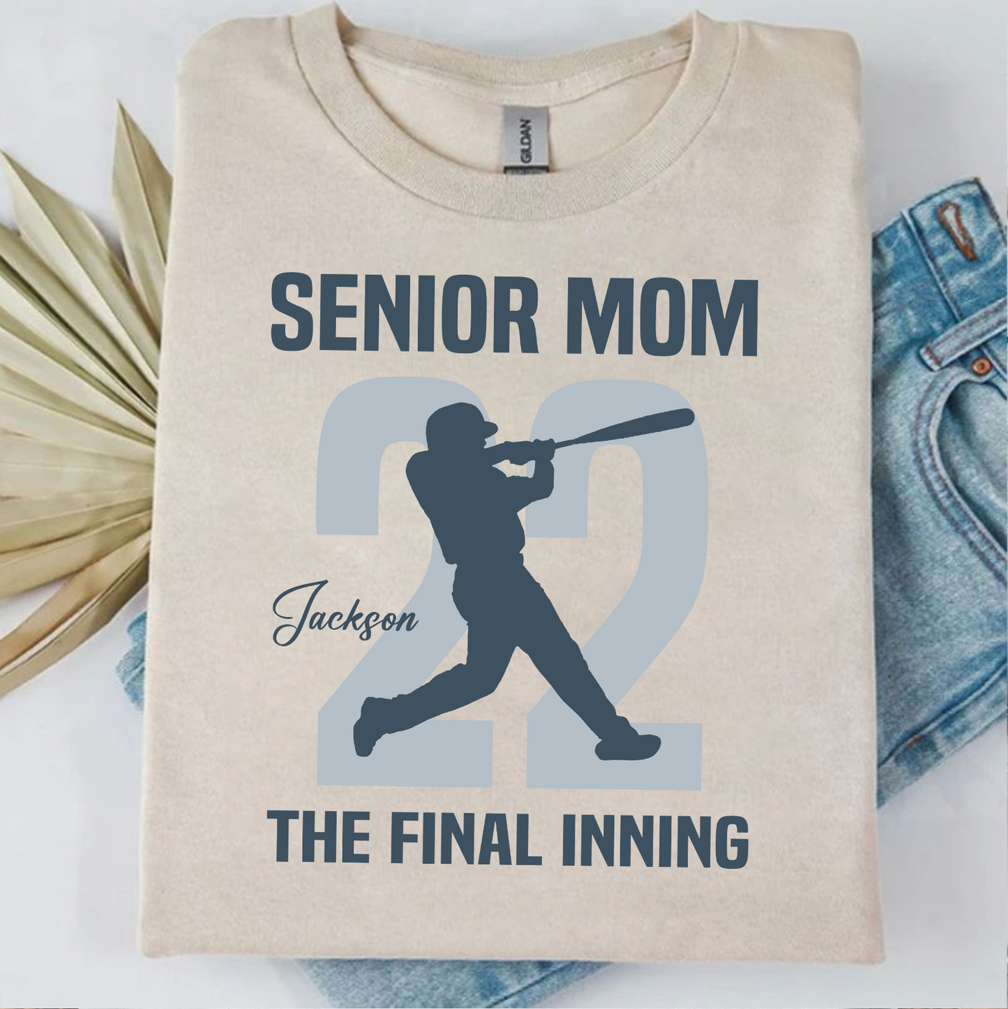 Custom Name Senior Baseball Pitcher Mom Shirt, Personalized Family Tee For Baseball Mama, Mother's Day Gift Shirt 684837
