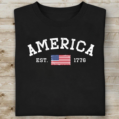 America 250th Anniversary Dark Shirt, Patriotic USA Flag Tee, Independence Day Shirt 685296