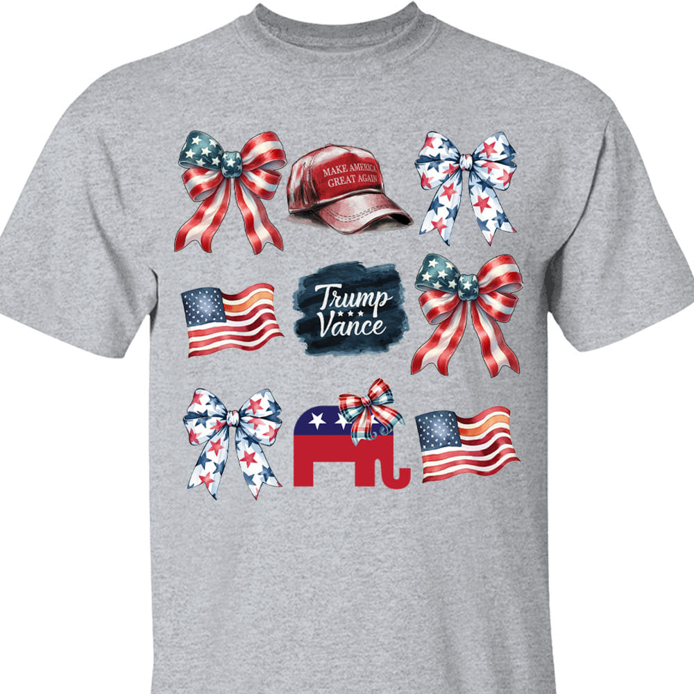 Coquette Trump Sweatshirt, Trump Presidential Trump MAGA Sweatshirt, Trump Supporters 2024 Ugly Sweatshirt T1663 - GOP