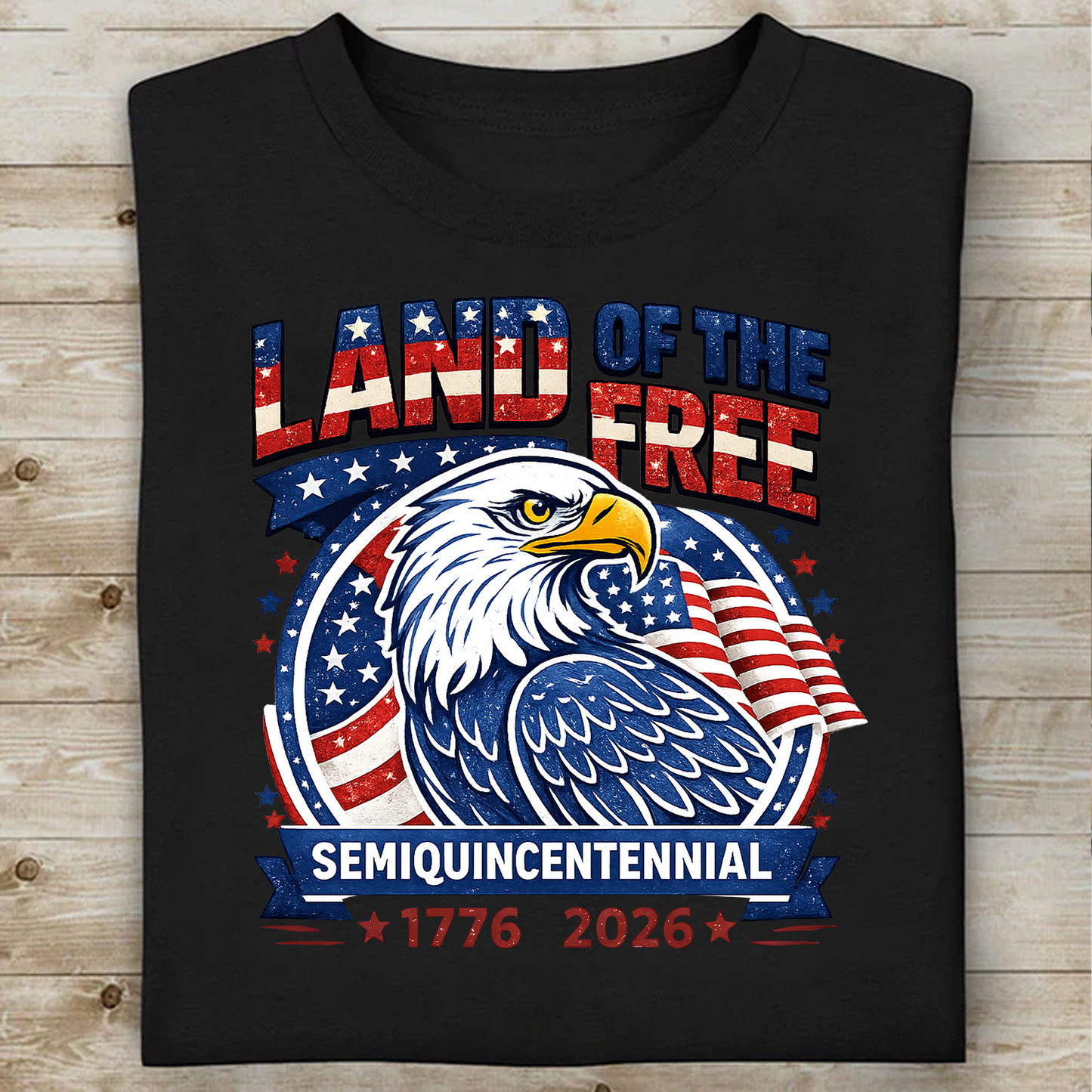 250 Years Land Of The Free Shirt, Patriotic US Flag Tee, 4th Of July Independence Day T-Shirt 684912