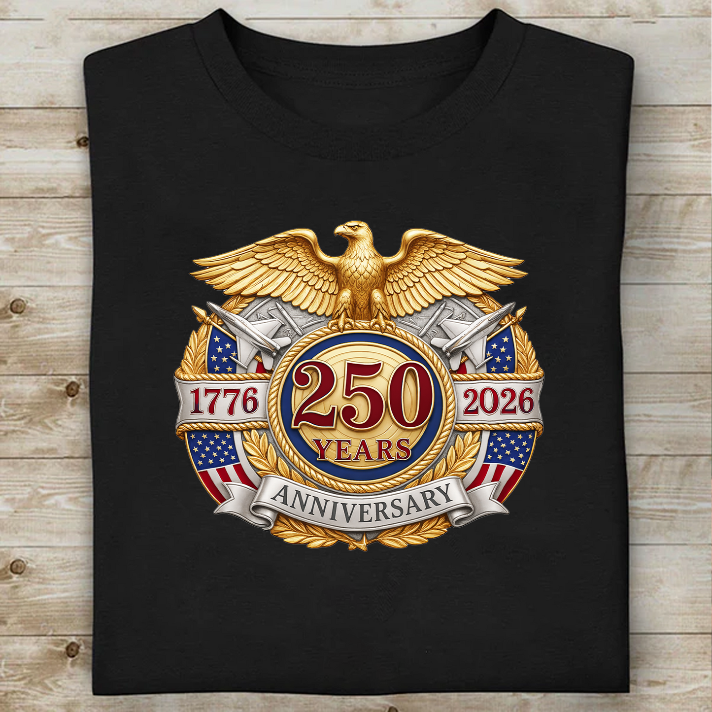 USA 250th Anniversary Dark Shirt | Patriotic 4th Of July 1776–2026 Eagle Shirt 684850