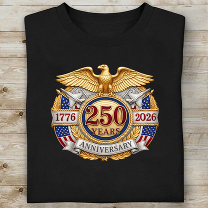 USA 250th Anniversary Dark Shirt | Patriotic 4th Of July 1776–2026 Eagle Shirt 684850