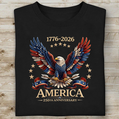 USA 250th Anniversary Dark Shirt, Independence Day Tee, Patriotic 4th Of July Shirt 685279