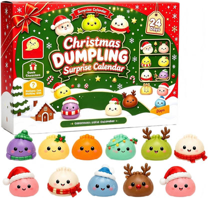 Christmas Dumpling Advent Calendar, 24 Days Of Cute Squishies 686334