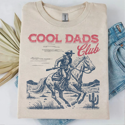 Cool Dads Club Bright Shirt | Personalized Cowboy T-Shirt | Funny Father's Day Gift For Dad And Grandpa 684874