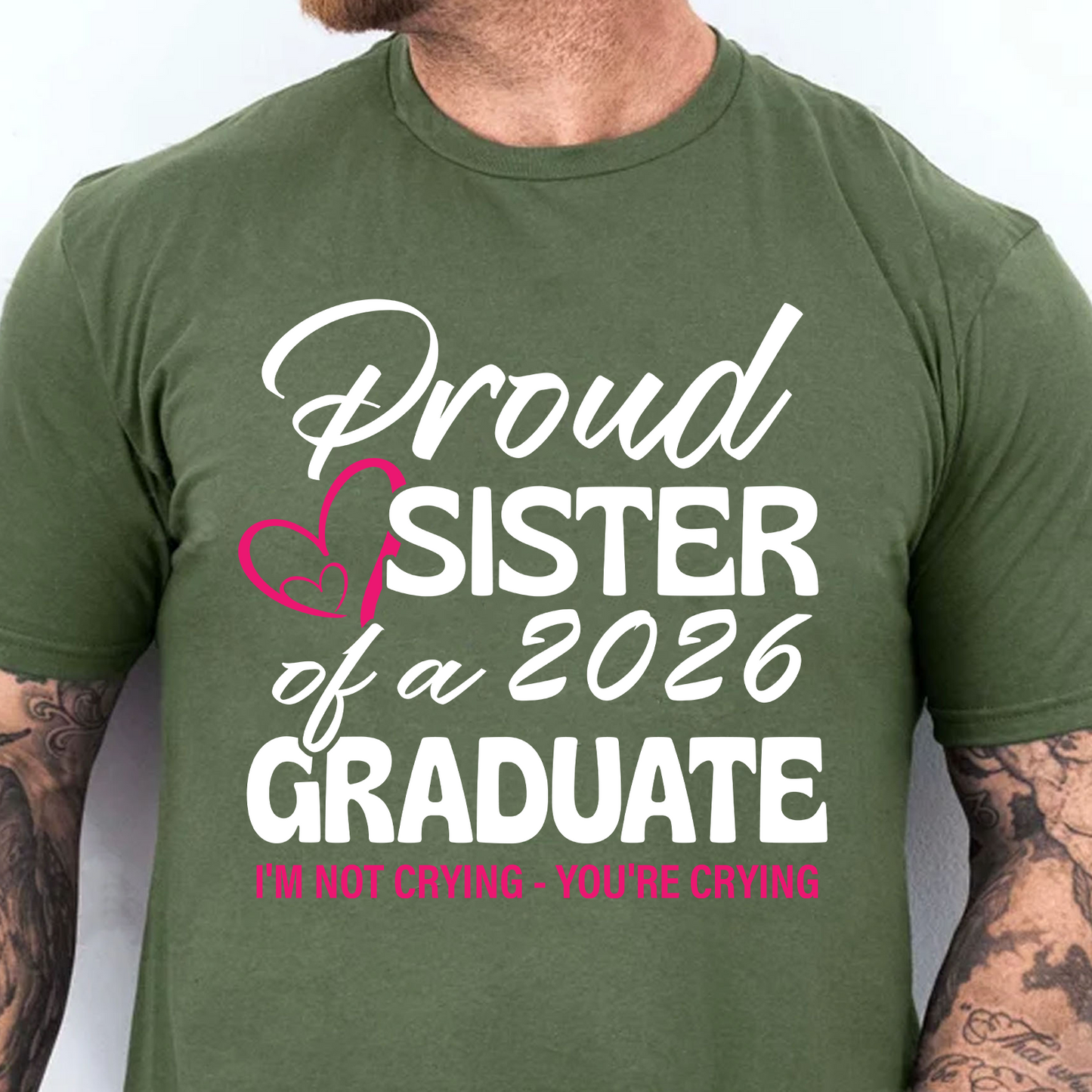 Proud Family Senior 2026 Personalized Custom Graduation Shirt T506V1