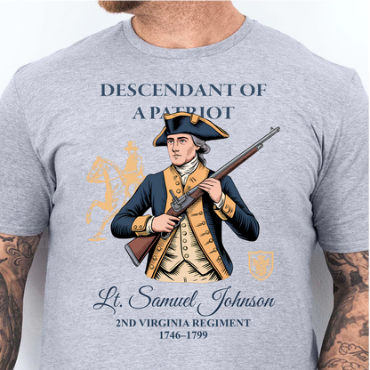 Custom Descendant Of A Patriot Bright Shirt | Patriotic 250 Years Tee - Semiquincentennial Gift 684470