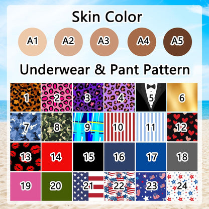 Funny Men Underwear Christmas Pajamas Pants, Personalized Cheeky Christmas Gift 686535 WFD
