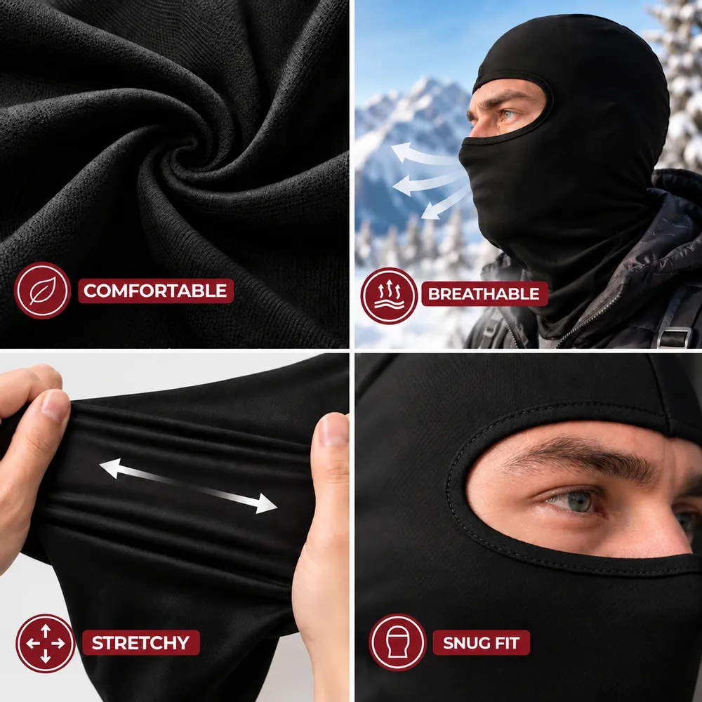 Personalized Western Outlaw Balaclava Ski Mask, Funny Cowboy Face Balaclava 686583 WFD