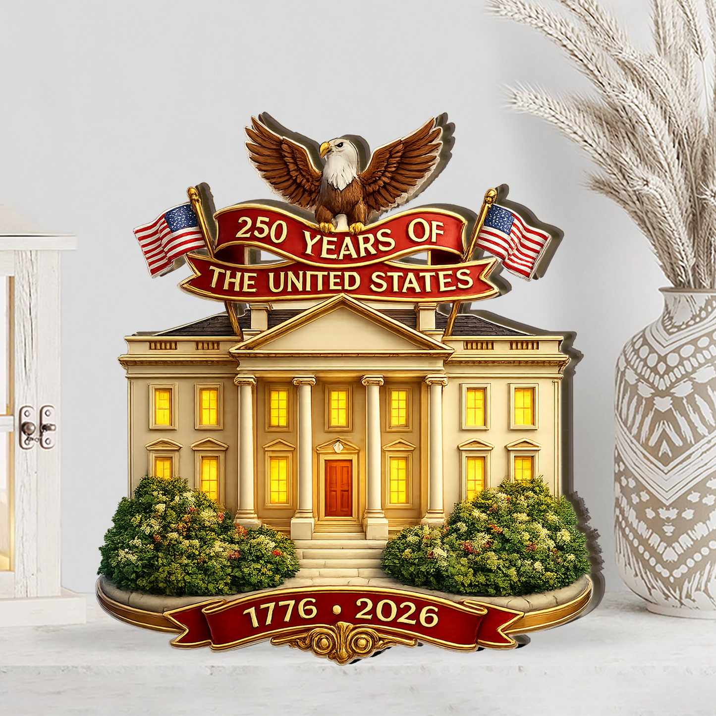 250 Years Of America Wooden Block | Personalized Wood Block | Patriotic 4th Of July Decoration 684987