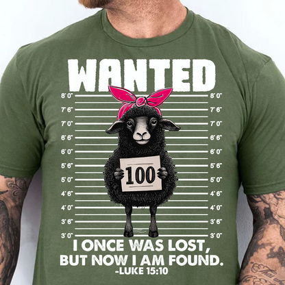 I Once Was Lost, But Now I Am Found Dark Shirt | Funny Christian Lost Sheep Gift For Easter T-Shirt 684403