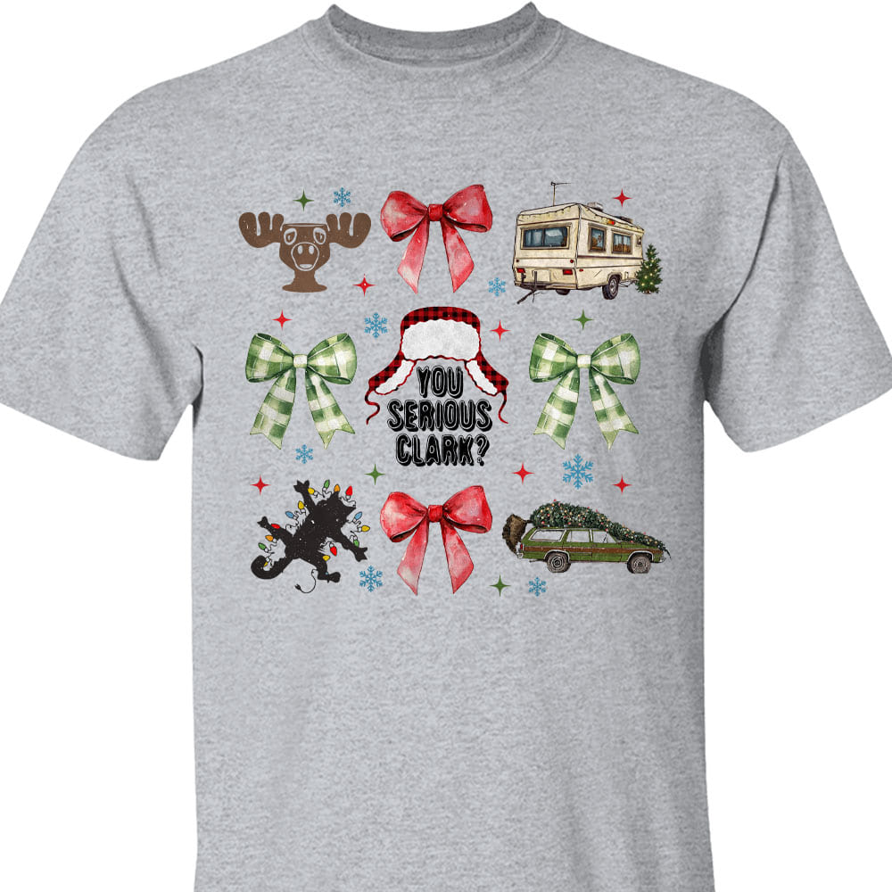 Christmas Coquette Bow Shirt, Retro Christmas Sweater, Funny Xmas Holiday Sweatshirt T1656