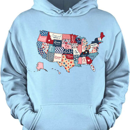 4th Of July Map Update Shirt | USA Patriotic States T-Shirt | US Flag Shirt | Independence Day Tee 682299