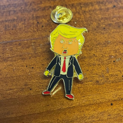 Trump Happy Face Enamel Pin, Funny Trump Meme Pin, Happy Face Trump Enamel Pin, Trump Supporter Gifts 684157