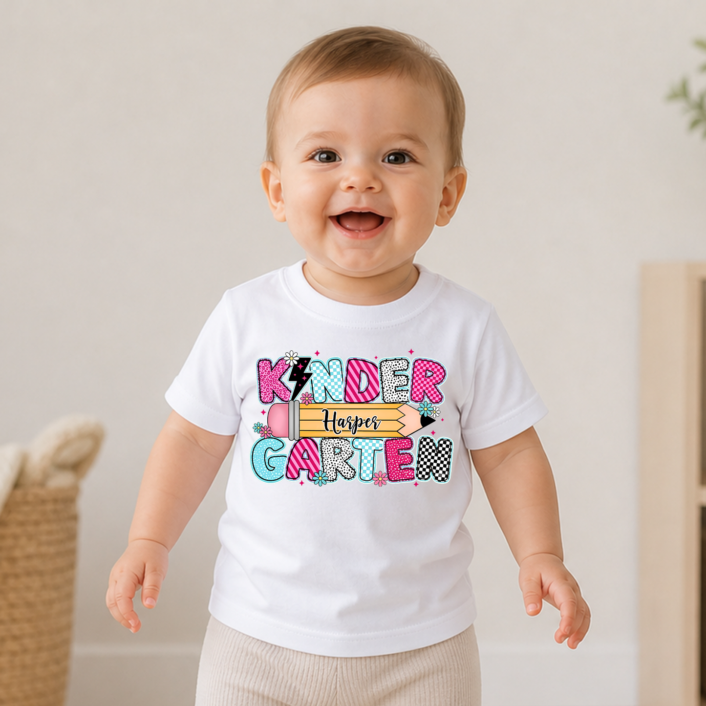Personalized Kindergarten Kids Shirt, Custom Name Back To School Tee, First Day Of School Shirt 685528