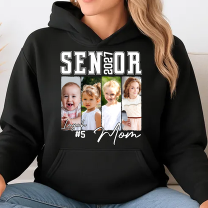 Custom Photo Senior Dad & Mom 2027 Dark Shirt, Personalized Graduation Tee, Proud Senior Parents Gift 685802