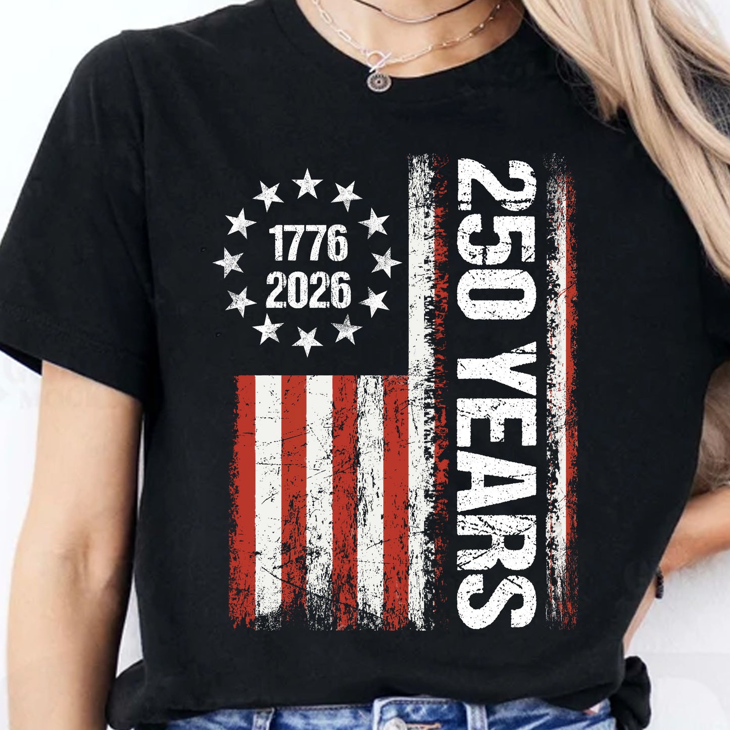Happy 250 Years Birthday USA Shirt | Patriotic 4th of July 1776–2026 T-Shirt | America 250th Anniversary | Independence Day Shirt 682486