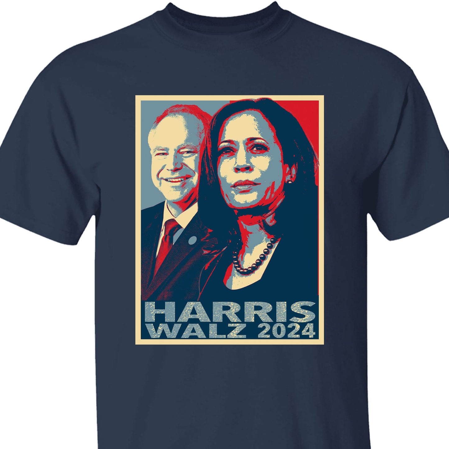 Kamala Harris Tim Walz Shirt, Harris Walz Shirt, Kamala Harris 2024 Shirt, Democrat Shirt Dark T1373 - KH2