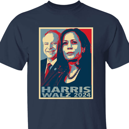 Kamala Harris Tim Walz Shirt, Harris Walz Shirt, Kamala Harris 2024 Shirt, Democrat Shirt Dark T1373 - KH2