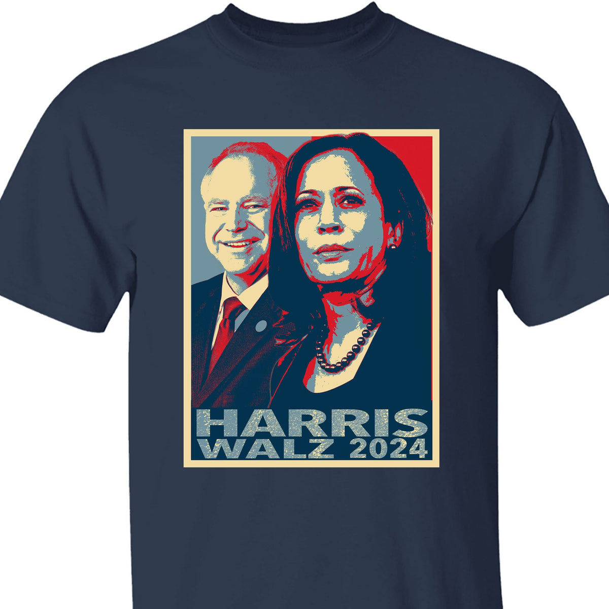 Kamala Harris Tim Walz Shirt, Harris Walz Shirt, Kamala Harris 2024 Shirt, Democrat Shirt Dark T1373 - KH2