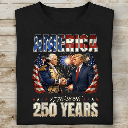 America 250 Years Anniversary Dark Shirt, Independence Day Tee, Patriotic 250th Semiquincentennial Shirt 685120