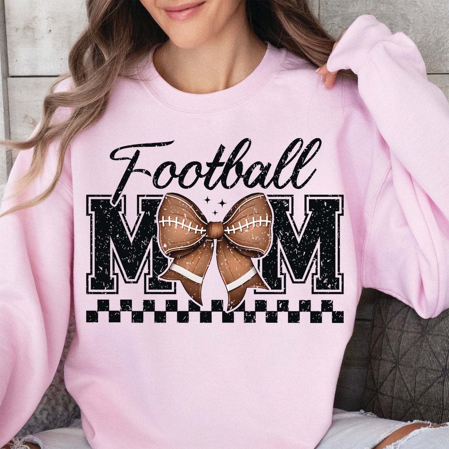 Football Mom Sweatshirt – Game Day Vibes, Sporty Mama Shirt, Cheer Mom Gift, Mother's Day Football Lover Apparel 682151