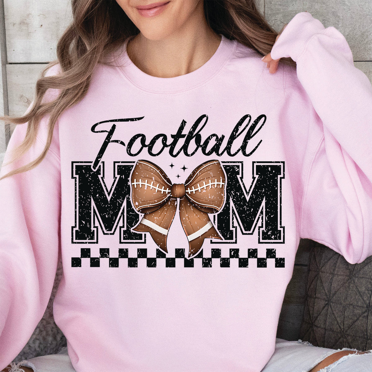 Football Mom Sweatshirt – Game Day Vibes, Sporty Mama Shirt, Cheer Mom Gift, Mother's Day Football Lover Apparel 682151