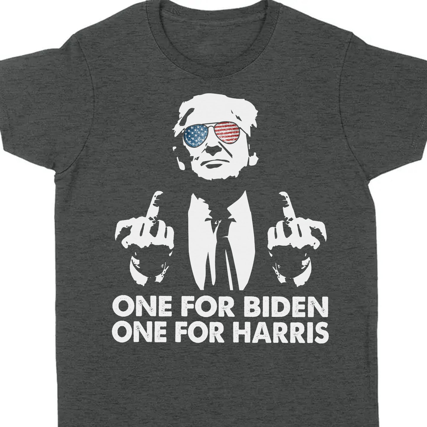 One for Biden One for Harris | Anti Biden Shirt | Republican Shirt | Trump Supporters Shirt Dark C820 - GOP