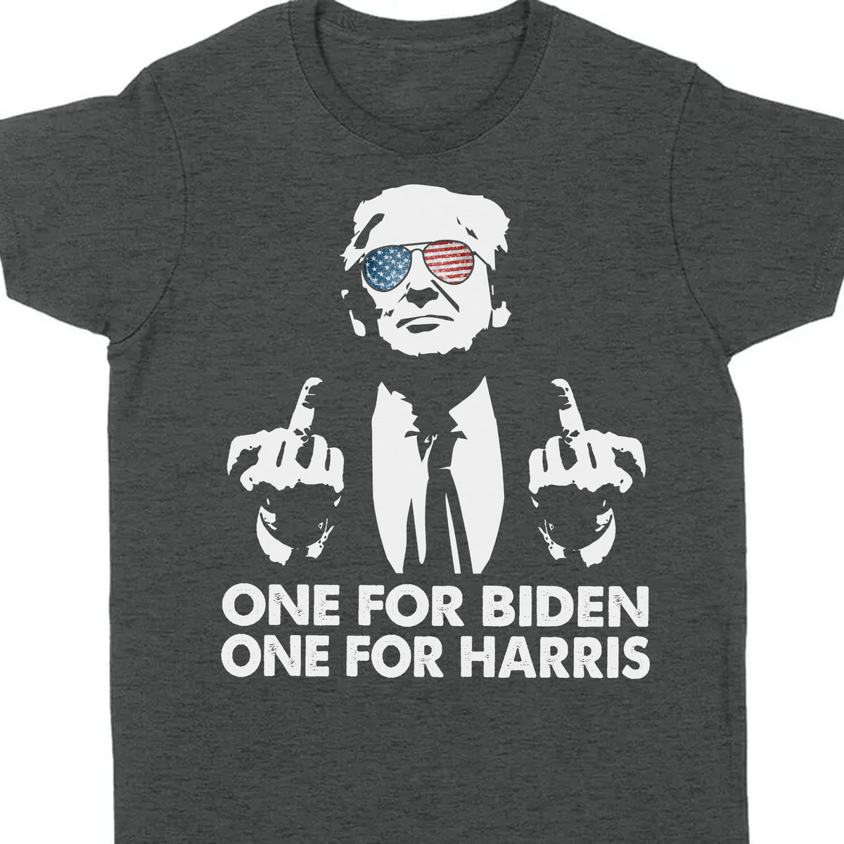 One for Biden One for Harris | Anti Biden Shirt | Republican Shirt | Trump Supporters Shirt Dark C820 - GOP