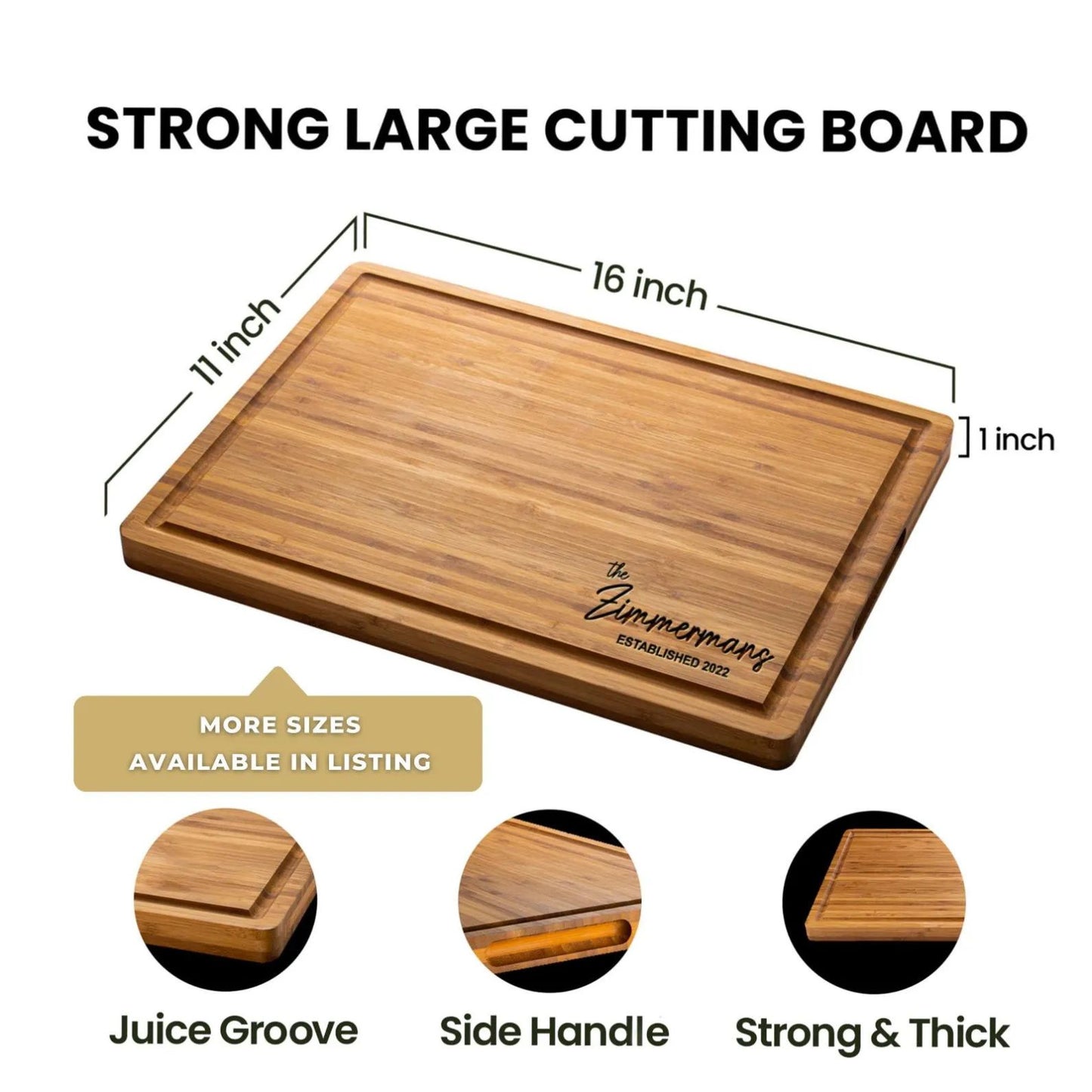 Personalized Grilling Cutting Board | Custom Grill Board | BBQ Cutting Board | Engraved Wedding Gift 683764