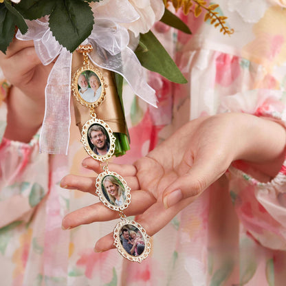Custom Photo Bouquet Charm | Personalized Bridal Keepsake Brooch | Memorial Pin | Wedding Bouquet Charm 684686