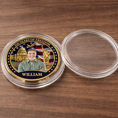 USA 250 Years Of Freedom Commemorative Coin | Patriotic Celebration 4th Of July Coin 684723