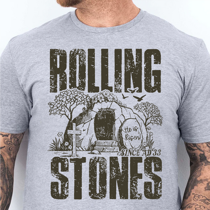 Rolling Stones Since AD 33 - He Is Risen Bright Shirt | Easter Day T-Shirt 684447