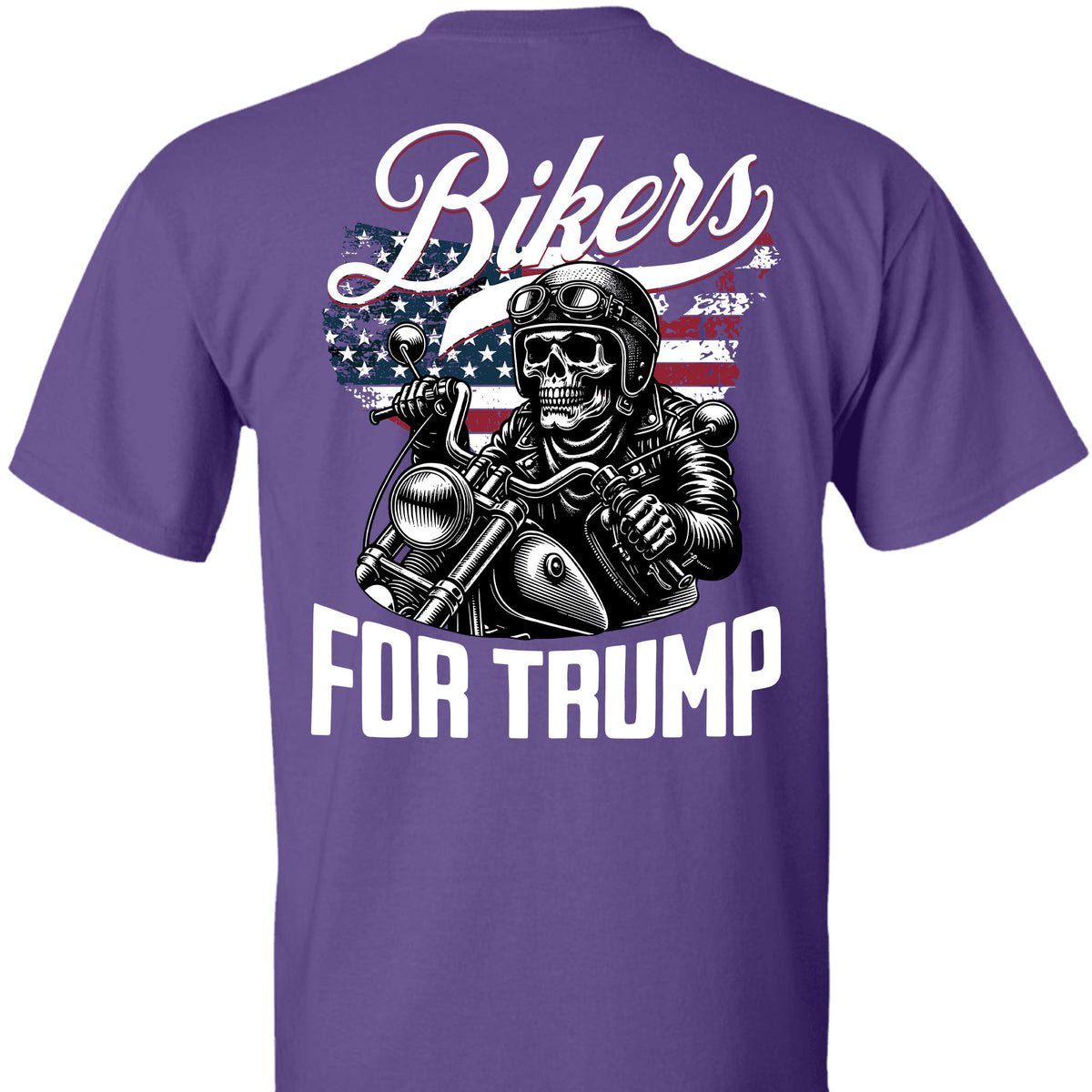 Bikers For Trump Shirt | Trump 2024 Shirt | Trump Supporter Backside Shirt Dark C1581 - GOP