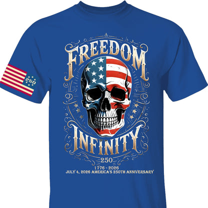 250 Years Of Freedom Infinity Shirt | Happy 250th Birthday USA | Patriotic 4th Of July Tee | America 250th Anniversary | Independence Day Shirt 682570
