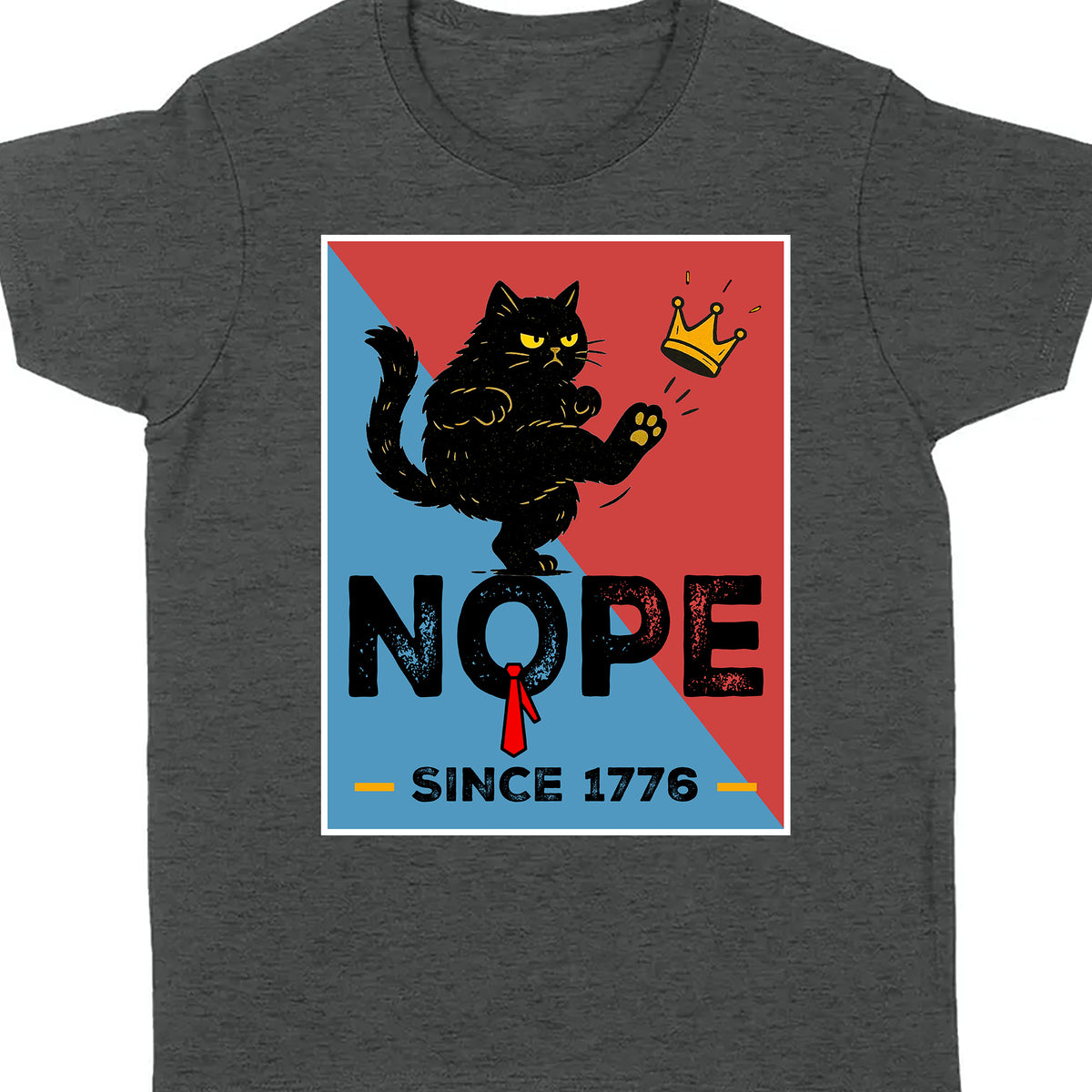 No Kings in America Black Cat Shirt, Anti-Trump Protest Shirt, Patriotic Democracy Shirt, No Kings in America, Not my President Shirt 682481