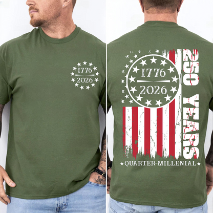 America 250 Years Anniversary Pocket & Back Shirt, Patriotic Fourth Of July Shirt 684897