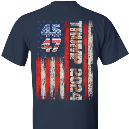 Trump 2024 Shirt | Political Shirt 2024 | Trump Supporters Backside Shirt Dark T1216 - GOP
