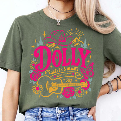 Dolly Parton Forever & Always Memorial Shirt, Vintage Country Music Tribute Tee 686073