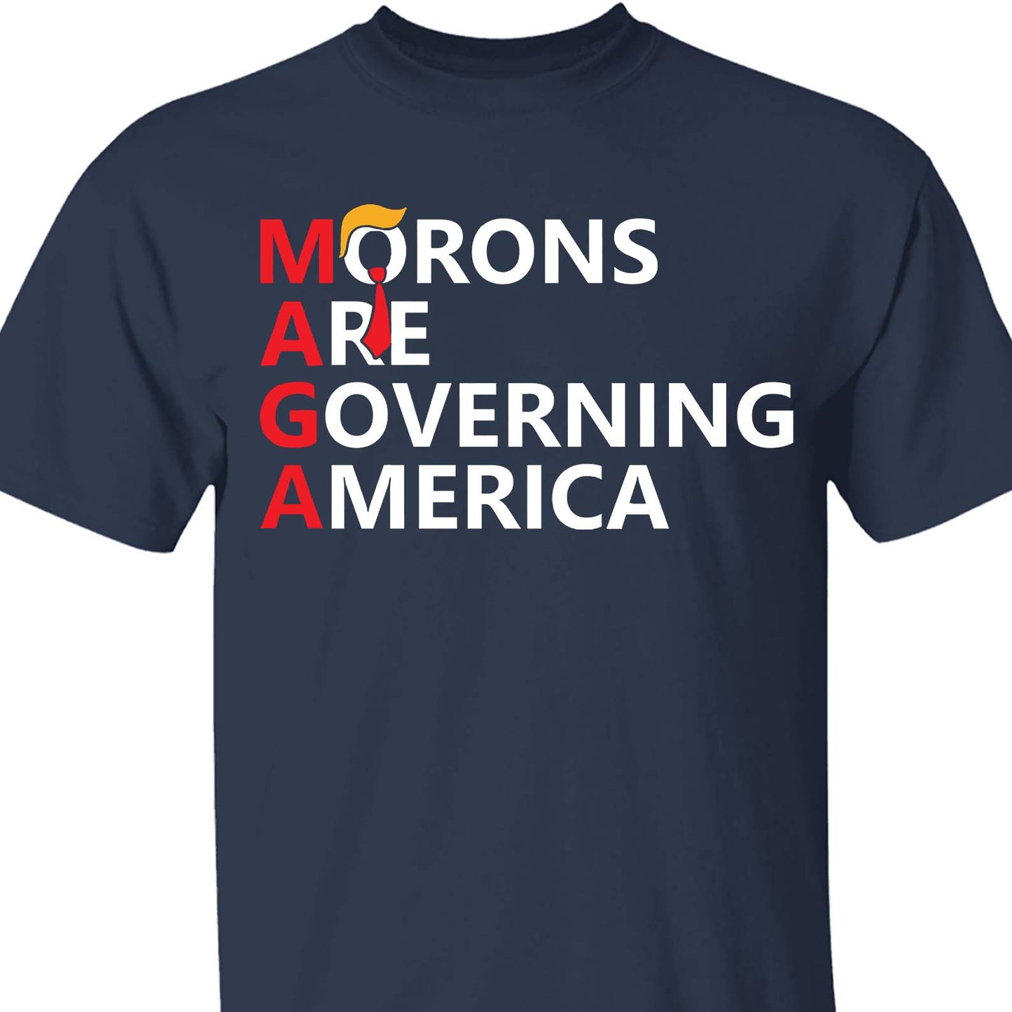 Morons Are Governing America Shirt – 8647 Anti Trump Political Protest Tee, Resist Statement Dark Shirt 682184