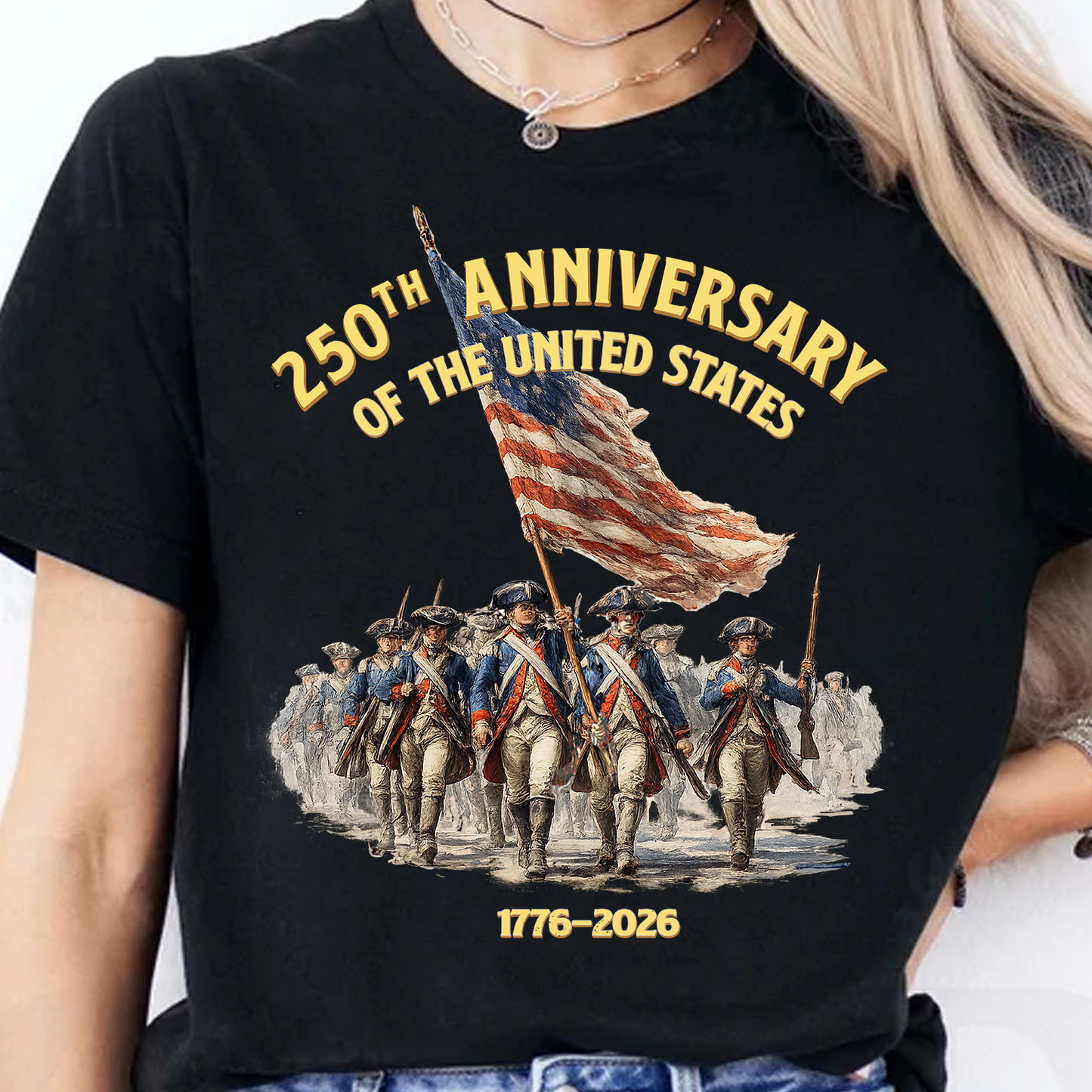 250th Anniversary Of The United States Dark Shirt | Patriotic Tee 684485