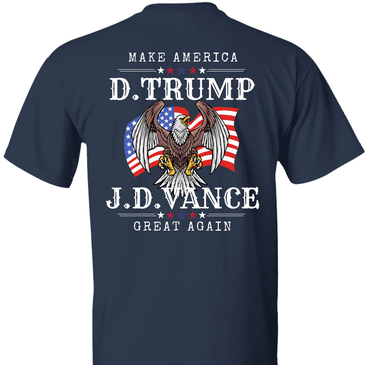 Trump Vance Make America Great Again Shirt | JD Vance Shirt | Election 2024 Shirt | Trump Supporters Backside Shirt Dark T1390 - GOP