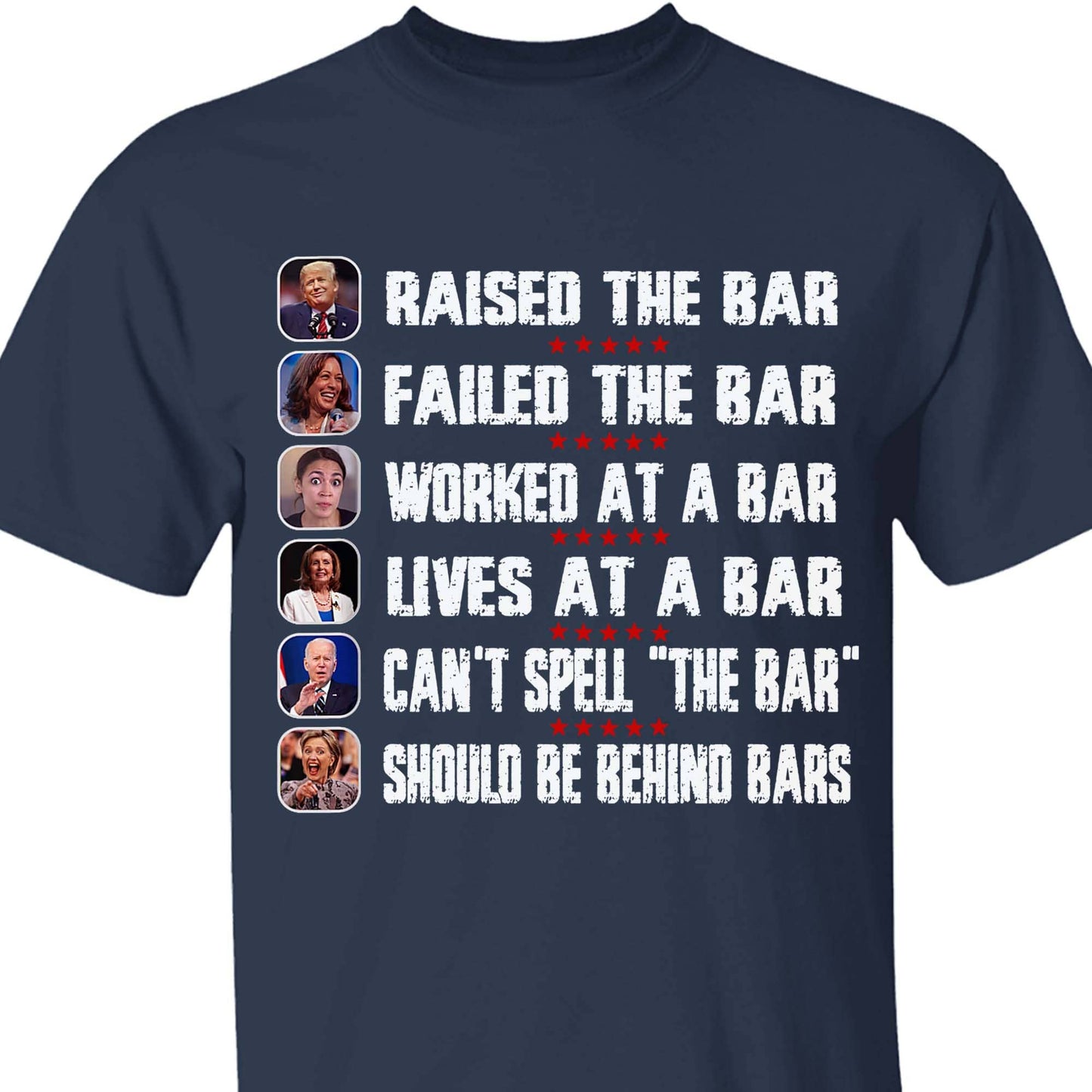 Trump Raised The Bar Harris Failed The Bar T-Shirt | Trump 2024 Shirt | Trump Supporters Shirt Dark T1213 - GOP